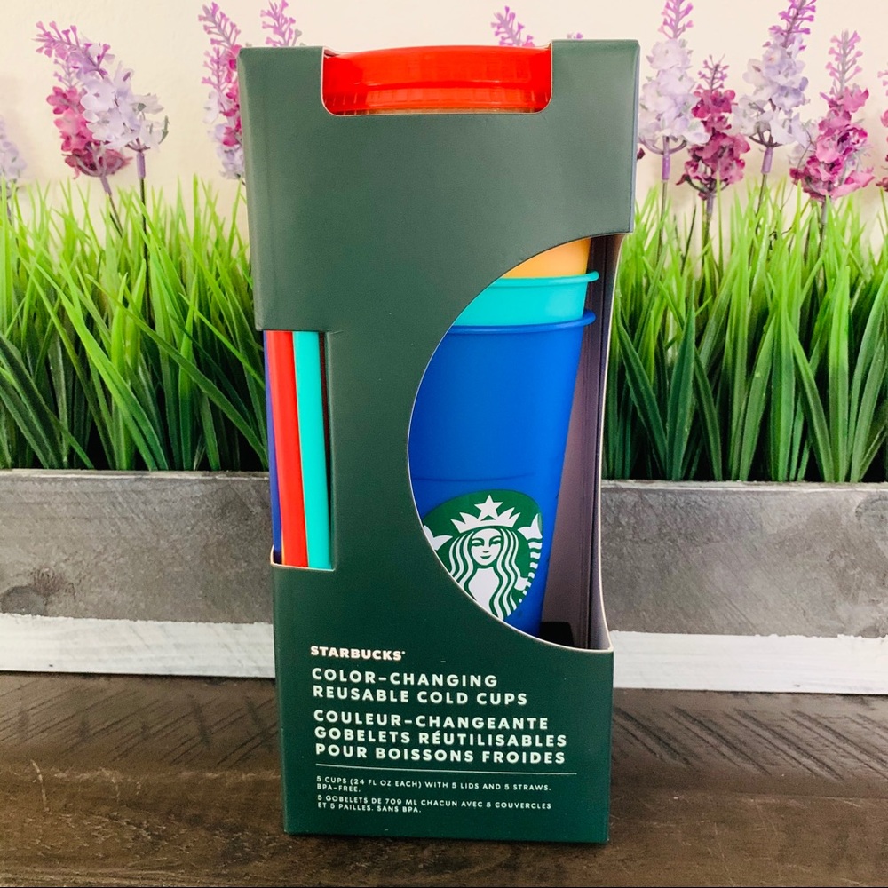 Starbucks Color Changing Cups 5Pk